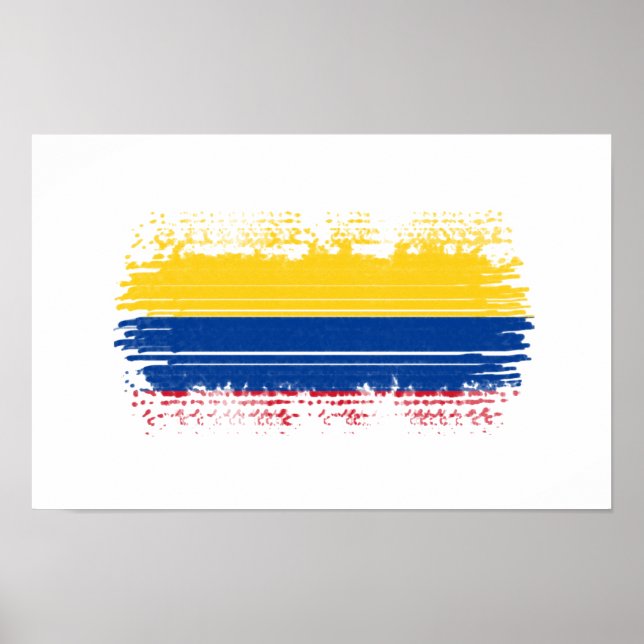 Kolumbien-Flagge Poster (Vorne)