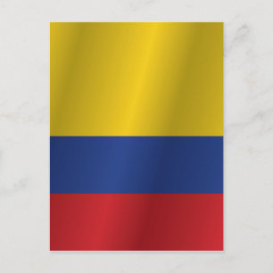 Kolumbien-Flagge Postkarte