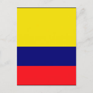 Kolumbien-Flagge Postkarte