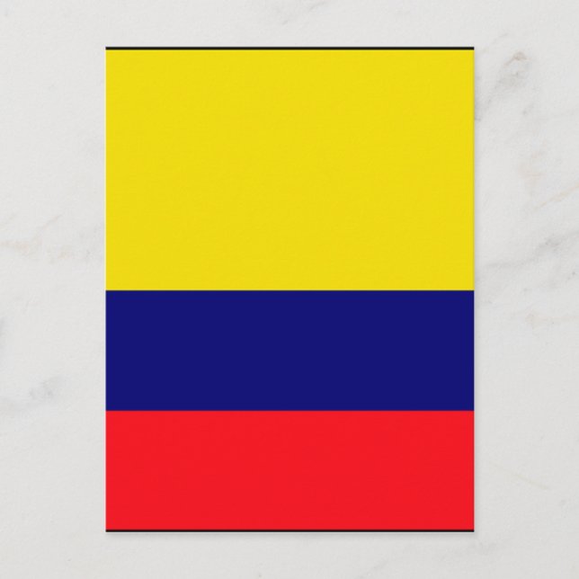 Kolumbien-Flagge Postkarte (Vorderseite)