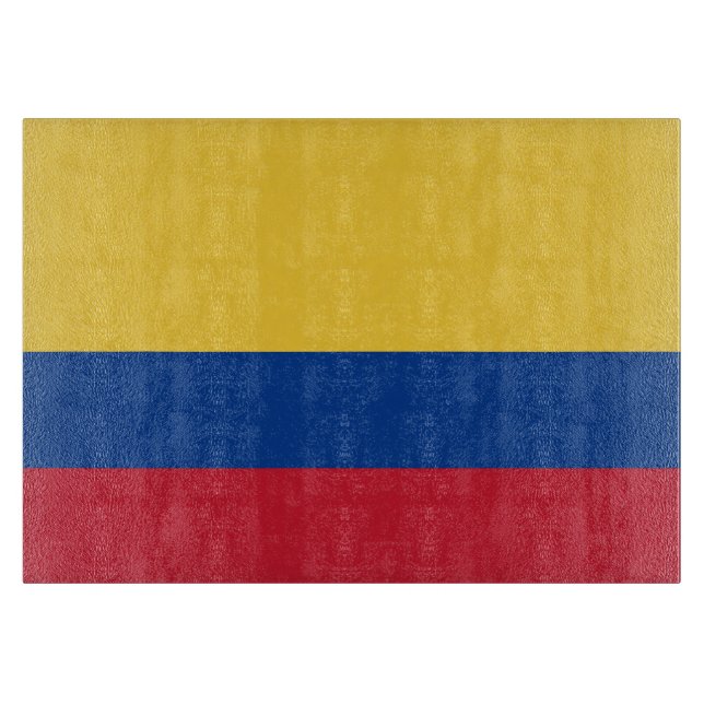 Kolumbien-Flagge Schneidebrett (Vorderseite)