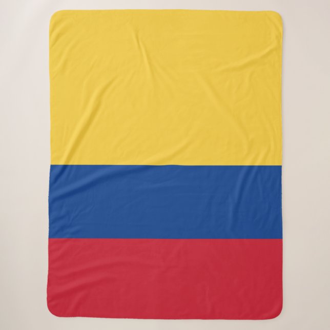 Kolumbien-Flagge Sherpadecke (Vorderseite)