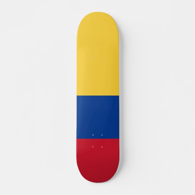 Kolumbien-Flagge Skateboard (Vorne)