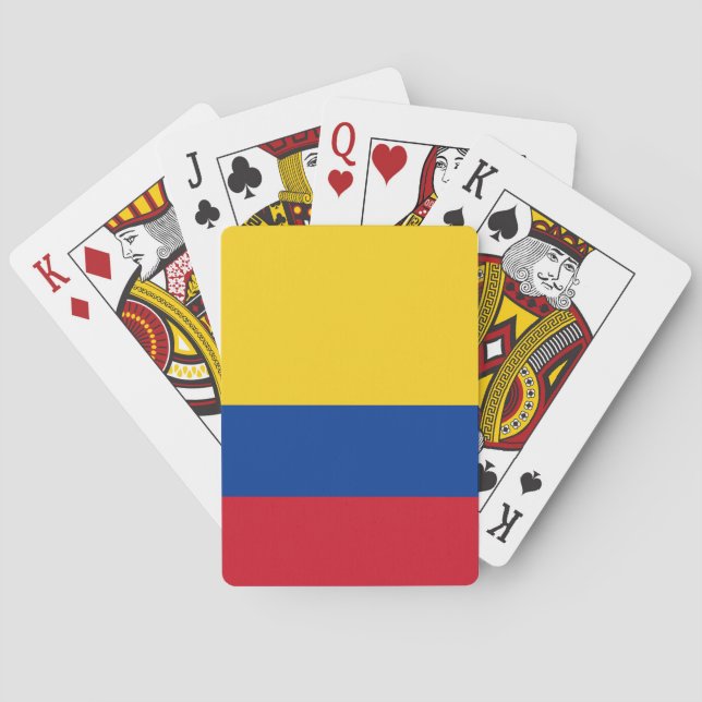 Kolumbien-Flagge Spielkarten (Rückseite)