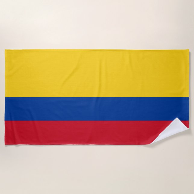 Kolumbien-Flagge Strandtuch (Vorderseite)