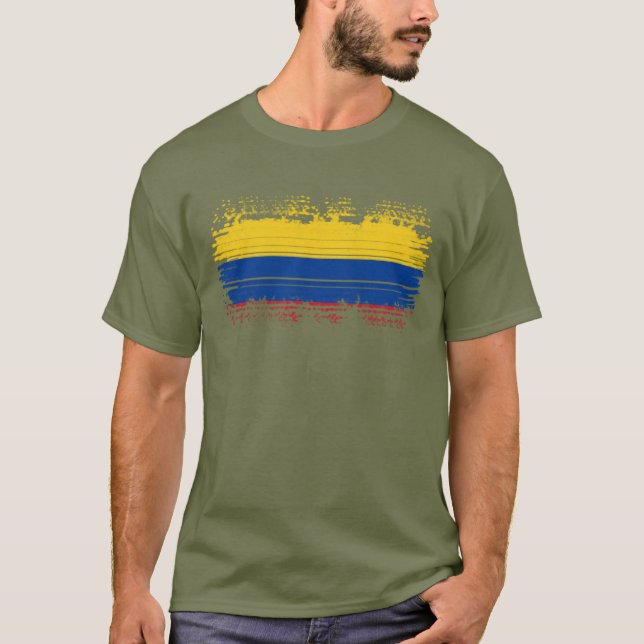 Kolumbien-Flagge T-Shirt (Vorderseite)