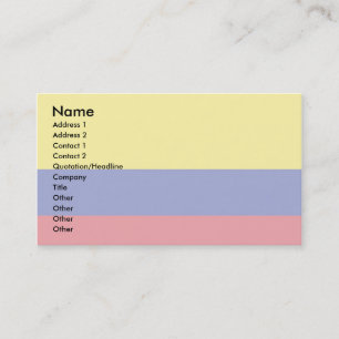 Kolumbien-Flagge Visitenkarte