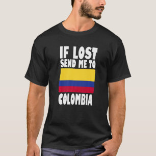 Kolumbien-Flaggen-Design Wenn verloren, schickt mi T-Shirt