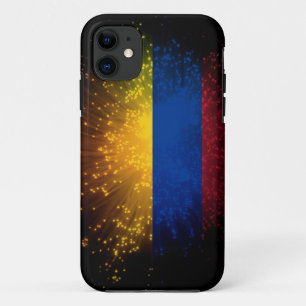 Kolumbien-Flaggen-Feuerwerk iPhone 11 Hülle
