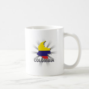 Kolumbien-Flaggen-Karte 2,0 Tasse