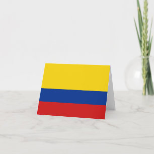 Kolumbien-Flaggennotecard Karte