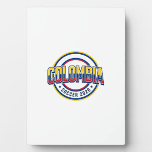 Kolumbien Fußball 2026 Fußball Fett Land Typograph Fotoplatte