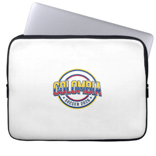 Kolumbien Fußball 2026 Fußball Fett Land Typograph Laptopschutzhülle