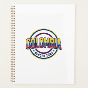 Kolumbien Fußball 2026 Fußball Fett Land Typograph Planer