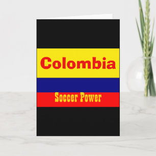 Kolumbien Fußball Power T-Shirt Karte
