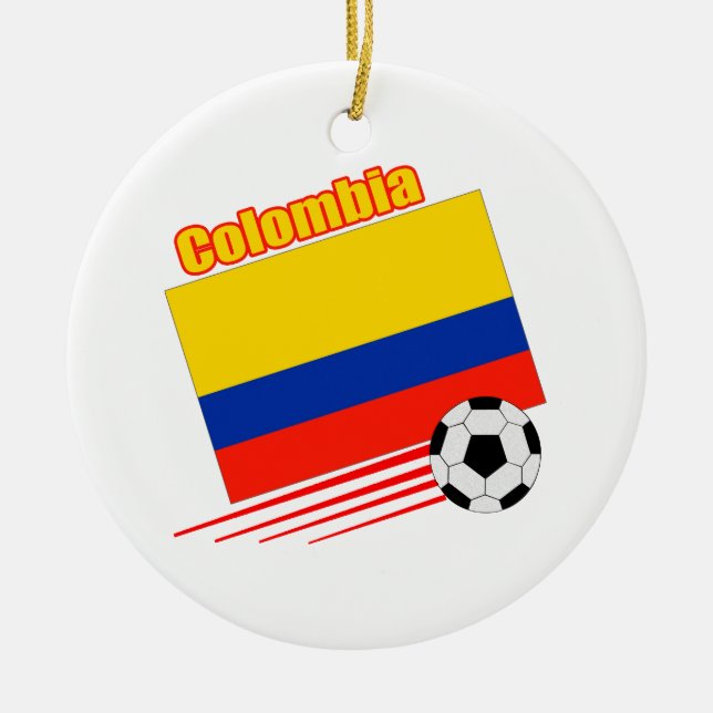 Kolumbien-Fußball-Team Keramikornament (Vorne)