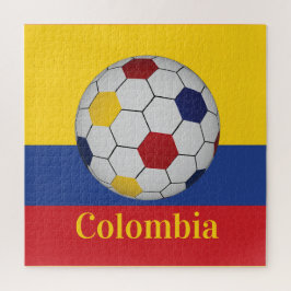 Kolumbien Fußballposter Puzzle