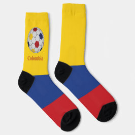 Kolumbien Fußballposter Socken