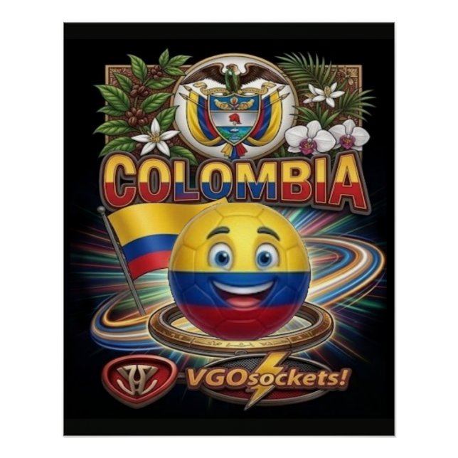 Kolumbien-GBall Poster (Vorderseite)