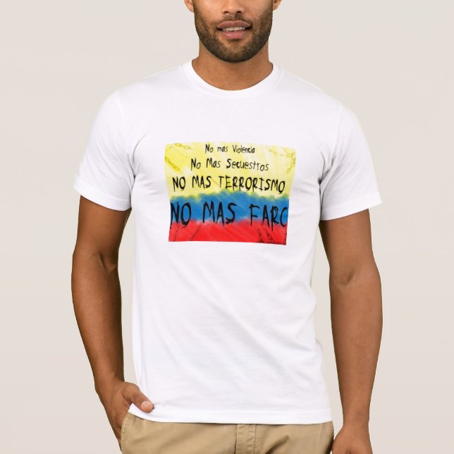 Kolumbien gegen las farc T-Shirt (Vorderseite)