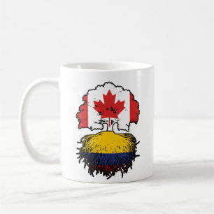 Kolumbien - kanadische Treuhandflagge in Kanada Kaffeetasse