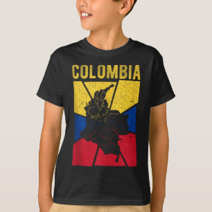 Kolumbien Karte Flagge kolumbianischer Nationaler T-Shirt