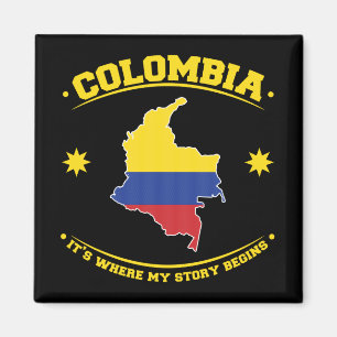 Kolumbien Kolumbianische Flagge Erbe Stolz Magnet