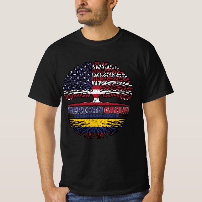 Kolumbien Kolumbien USA USA Vereinigte Staaten T-Shirt (Vorderseite)