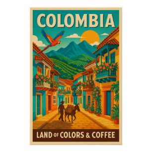Kolumbien - Land der Farben und des Kaffees Poster
