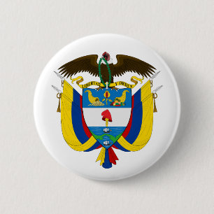 Kolumbien Landeswappen Symbol Emblem Flagge Button