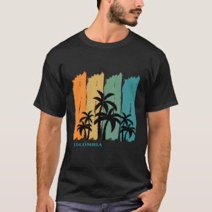 Kolumbien Palms Beach Souvenir Lateinamerika Medel T-Shirt
