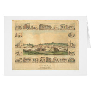 Kolumbien, panoramische Karte 1855 (0441A) CA