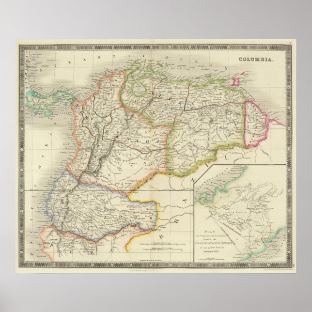 Kolumbien Poster (Vorne)