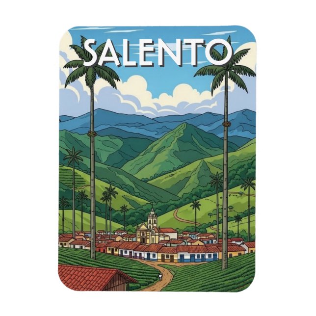 Kolumbien Salento Magnet (Vertikal)