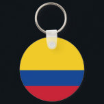 Kolumbien-Schlüsselanhänger Schlüsselanhänger<br><div class="desc">Kolumbien Flag Schlüsselanhänger. Llavero con la bandera de Colombia.</div>