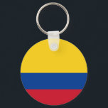 Kolumbien-Schlüsselanhänger Schlüsselanhänger<br><div class="desc">Kolumbien Flag Schlüsselanhänger. Llavero con la bandera de Colombia.</div>