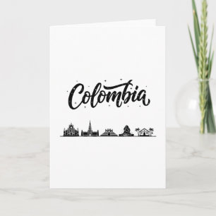 Kolumbien Skyline Reise Urlaub Outfits Karte