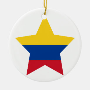 Kolumbien-Stern Keramik Ornament
