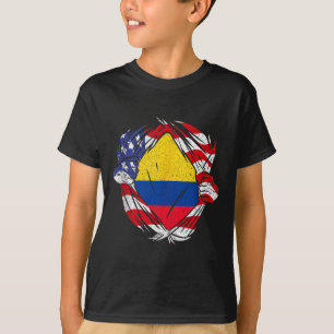 Kolumbien Stolz Flagge Kolumbianische nationale Ex T-Shirt