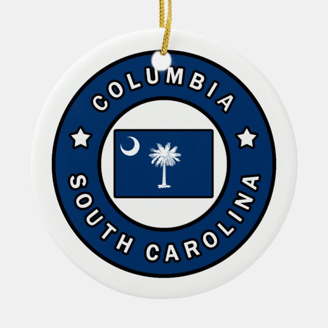 Kolumbien-Süd-Carolina Keramik Ornament (Vorne)