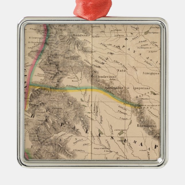 Kolumbien, Südamerika 8 Silbernes Ornament (Vorne)