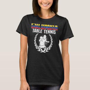 Kolumbien Tischtennis Kolumbianische Ping Pong-Unt T-Shirt