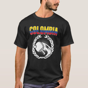Kolumbien Tischtennis Kolumbianische Ping Pong Unt T-Shirt