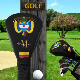 Kolumbien und Flag Mit Monogramm Golf Clubs Covers Headcover