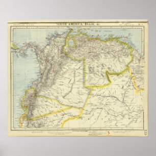Kolumbien und Venezuela Poster