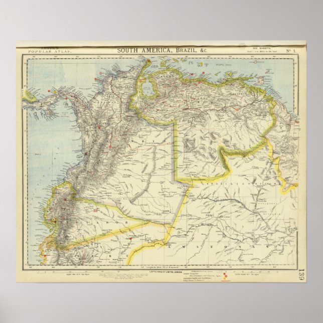 Kolumbien und Venezuela Poster (Vorne)