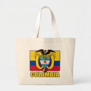 Kolumbien-Wappen Jumbo Stoffbeutel