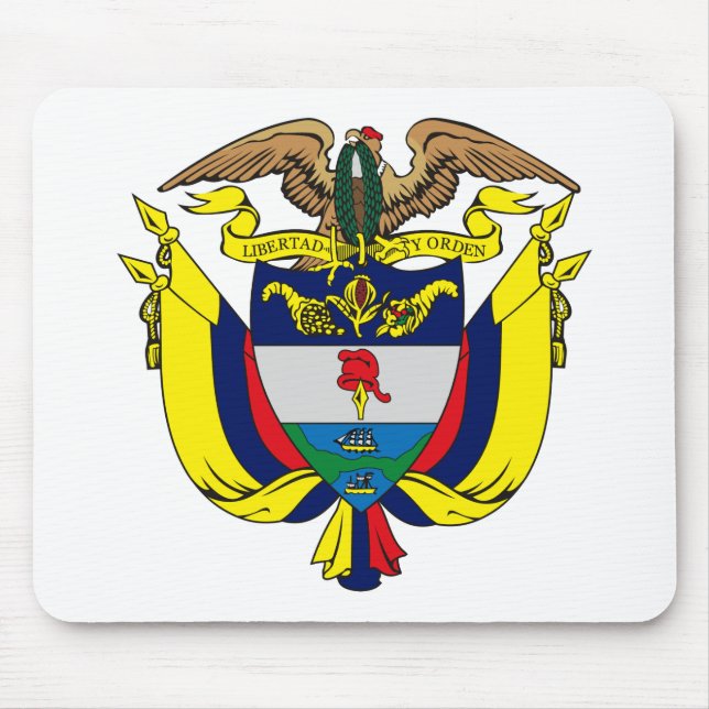 Kolumbien-Wappen Mousepad (Vorne)