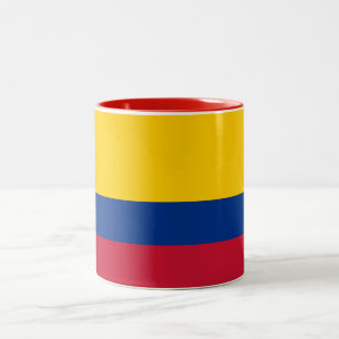Kolumbienflagge Zweifarbige Tasse