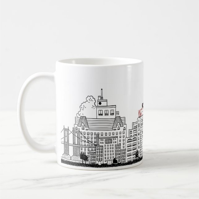 Kolumbienhöhe Nostalgische Tasse (Links)